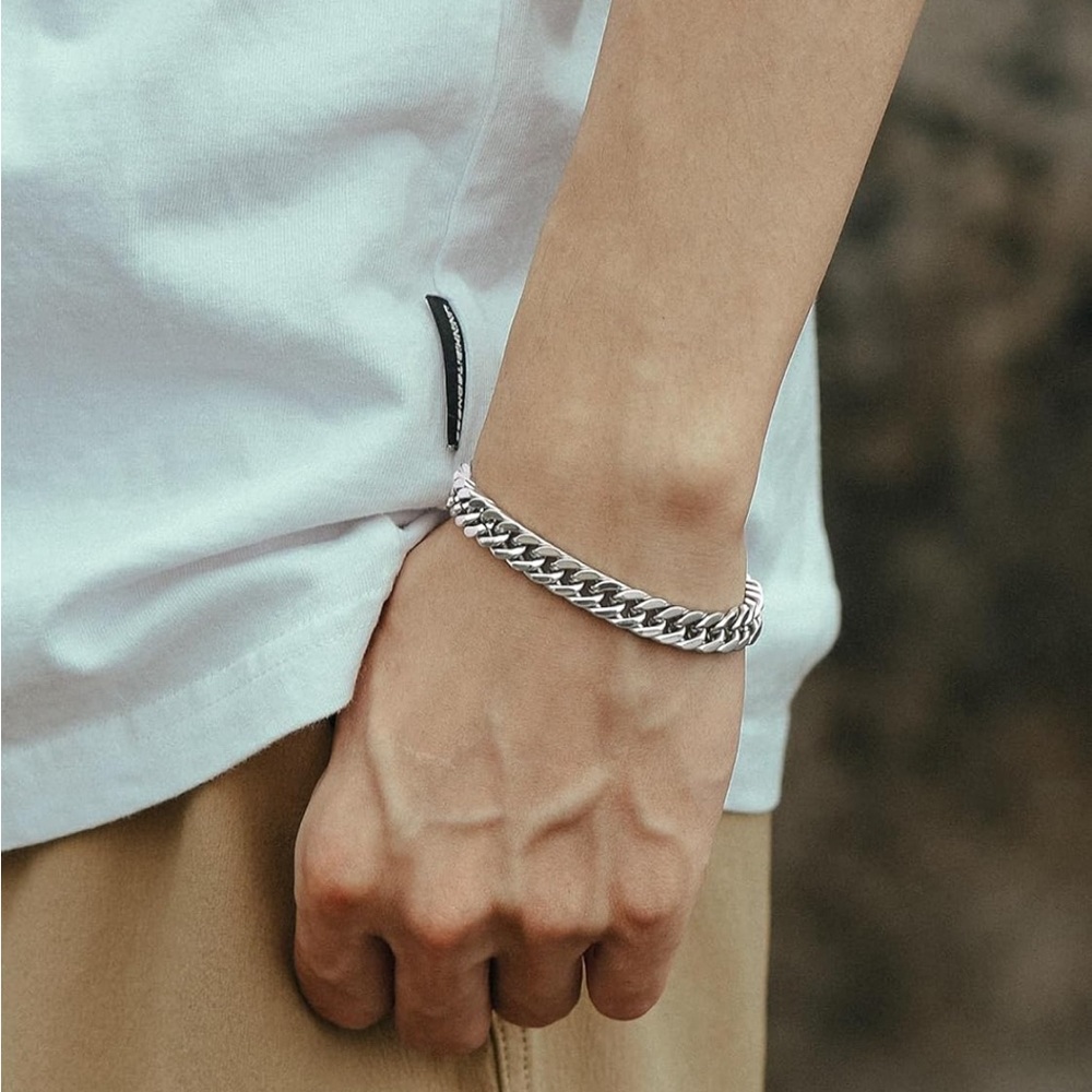 Richsteel - Cuban link silver bracelet
